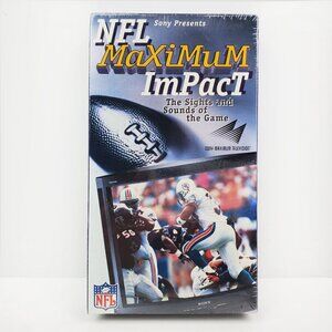 NFL Films VHS Tape Maximum Impact Sony Surround Sound Audio 90s Football Sealed